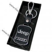 Авто брелок Джип Jeep на ключі авто зі шкіряною вставкою як оригінальний подарунок
