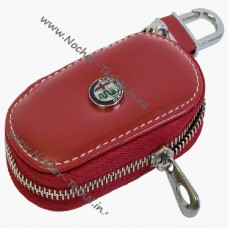 Ключниця Альфа Ромео (Alfa Romeo) для ключа автосигналізації, шкіряний чохол з авто логотипом