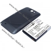 Акумулятор для Samsung телефону Note 2, N7100 6200мАч (EB595675LU) посилений з кришкою