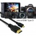 Кабель HDMI тип D для фотокамер Canon SX740HS, G9X, EOS M100, SX610HS, G7X Mark II