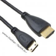Кабель mini HDMI для фотоапарата Panasonic DMC-FH2, FS28, FX90, S2, SZ02, TS20